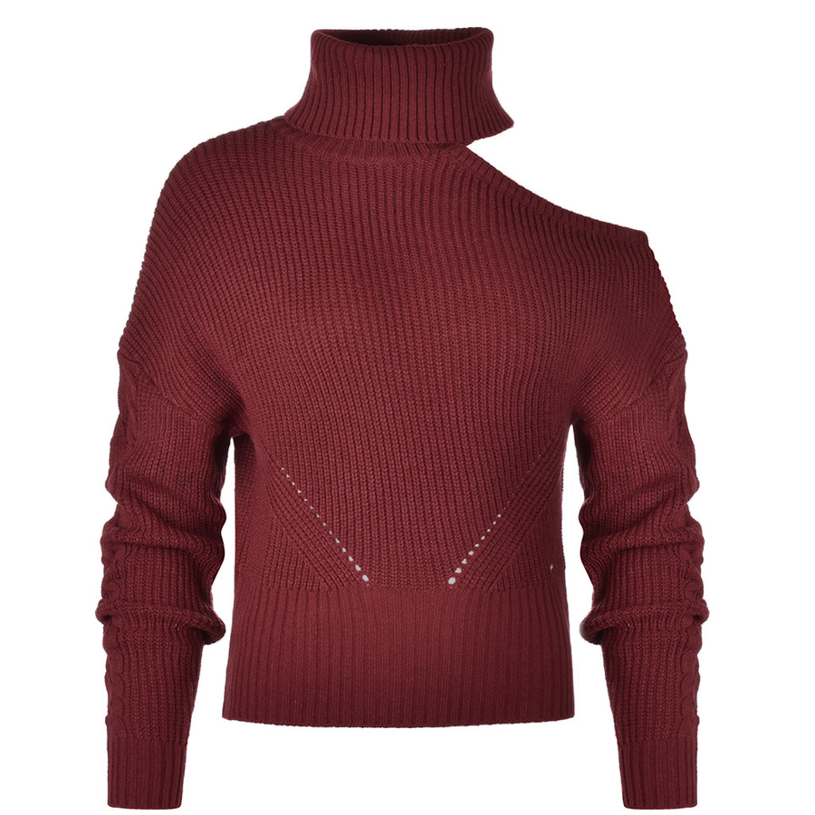 Sweter Golf Damski GUESS Gali Q1BR12 Z1S00 Bordowy