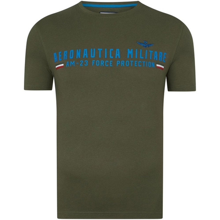 T-shirt Męski Aeronautica Militare 221TS1942J538 Khaki