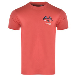T-Shirt Męski GUESS Logo M2RI16 K8FQ1 Czerwony