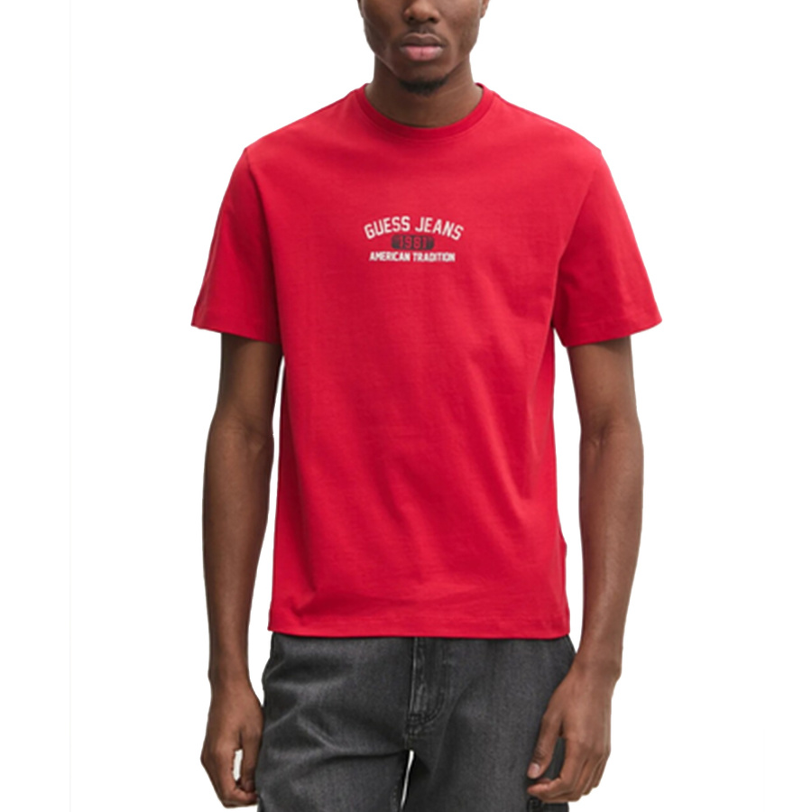 T-shirt Męski GUESS M5RI77 K8FQ4 Czerwony