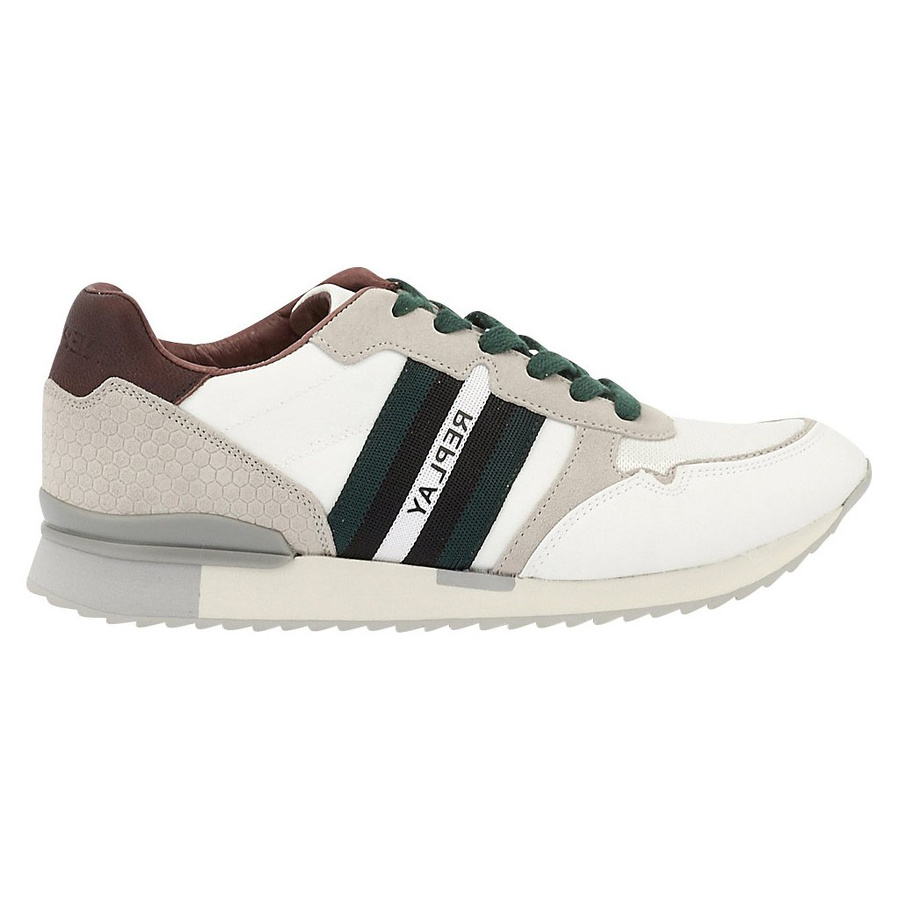 Sneakersy REPLAY HAVEFORD White Green RS680009S