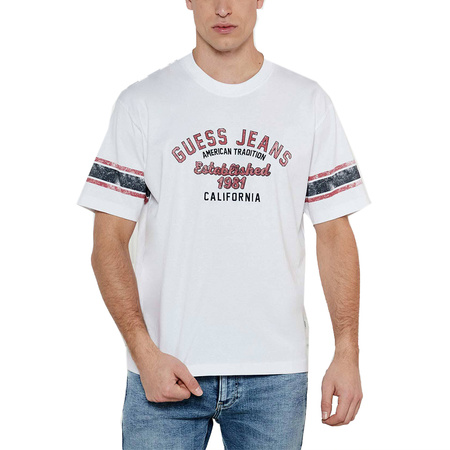 T-shirt GUESS Logo M5RI79 K8FQ4 Biały Oversize
