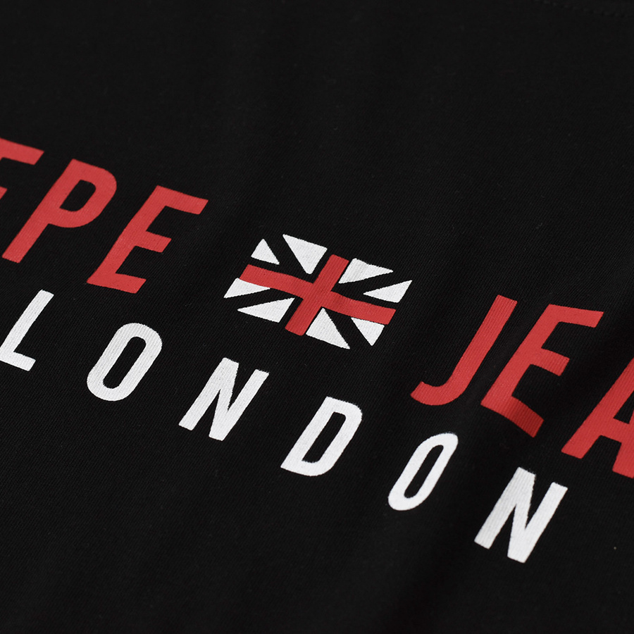 T-shirt Męski PEPE JEANS Oldwive PM508942 Czarny