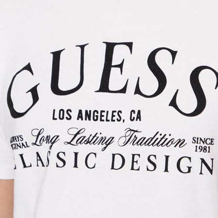 T-Shirt Męski GUESS M5RI43 K9RM1 Biały