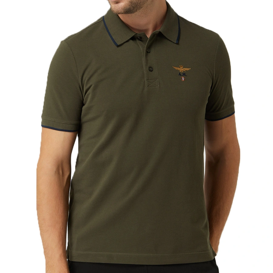 Koszulka Polo Aeronautica Militare NOSPO1308P82 Khaki