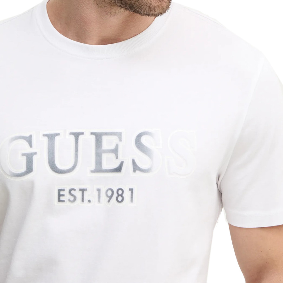 T-shirt Męski GUESS M5RI12 J1314 Biały