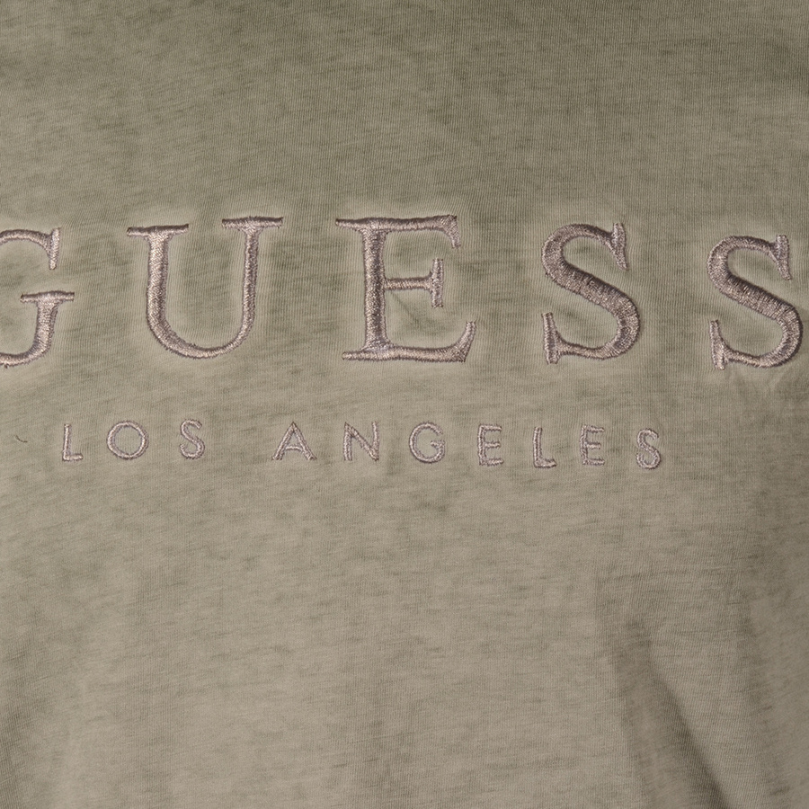 T-Shirt Męski GUESS Logo M1RI71 BI3Z11 Zielony