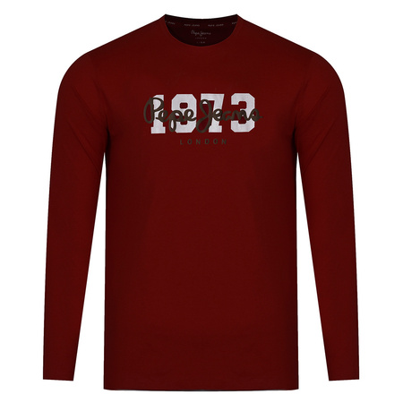 Longsleeve PEPE JEANS Flag Logo PM508273 Bordowy