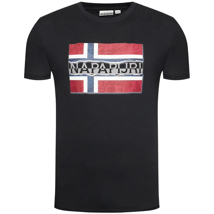T-Shirt Męski NAPAPIJRI NP0A4FRR Czarny