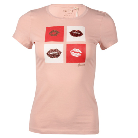 T-shirt Damski GUESS Camiseta M1YP59 KAR40 Różowy