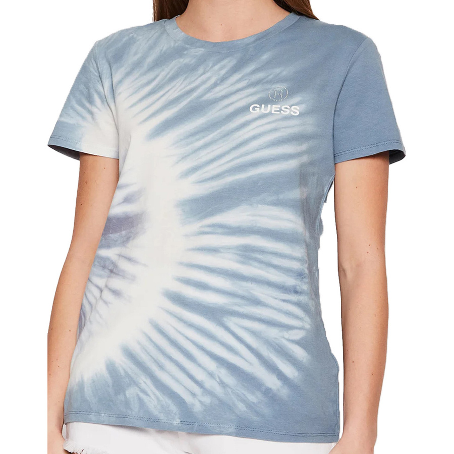 T-shirt Damski GUESS W2GI32 K9RM1 Niebieski