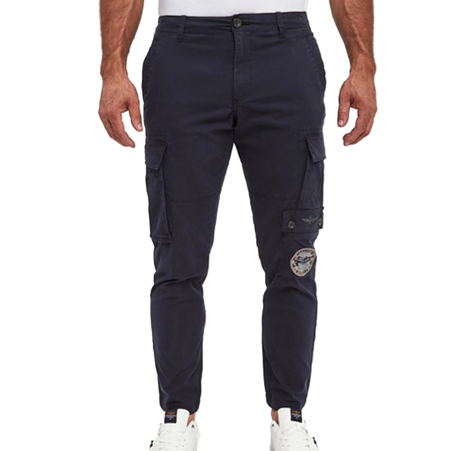 Spodnie Aeronautica Militare 241PA1601CT3254 Granatowe