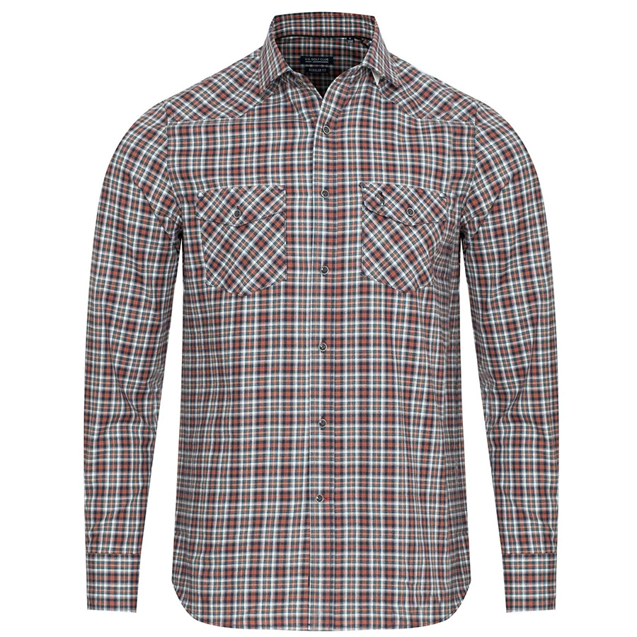 Koszula Męska  U.S. GOLF CLUB D003276 Kratka