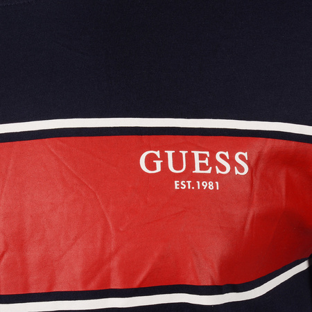T-Shirt Męski GUESS Logo M1YP59 KAR40 Granatowy