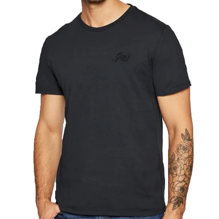 T-shirt Męski GUESS M1BI04 K6XN1 Czarny Slim