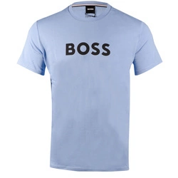 T-shirt Męski HUGO BOSS 50491706 Błękitna