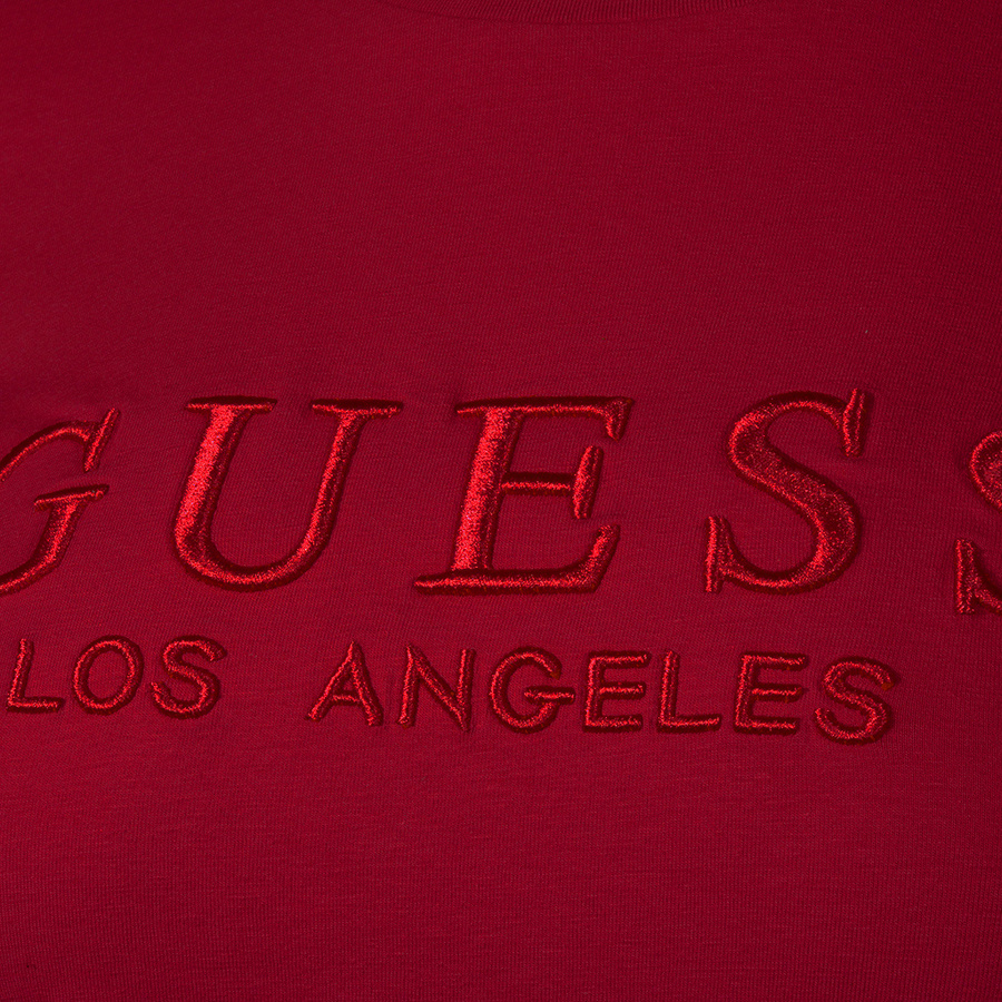 T-Shirt Damski GUESS Logo M1RI28 J1311 Czerwony