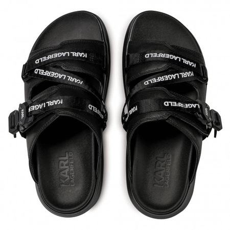 Klapki KARL LAGERFELD KL62513 Black Lthr/Mono