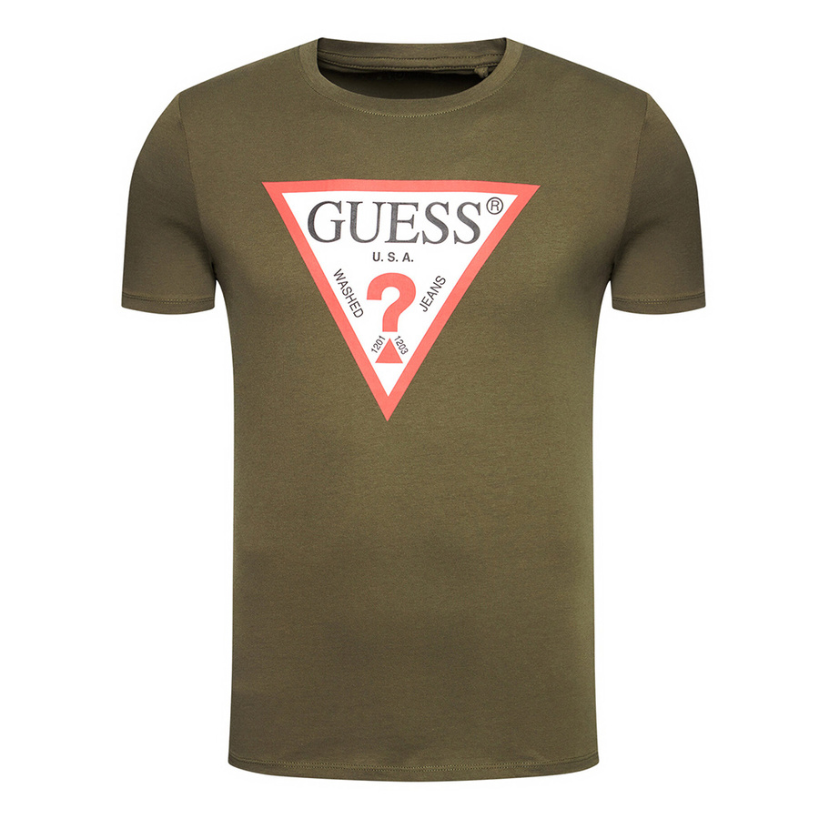 T-Shirt Meski GUESS Orginal M1RI71 I3Z11 Khaki