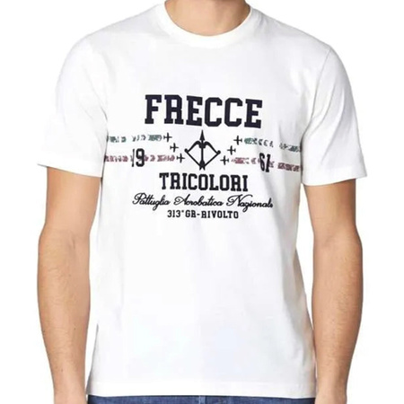 T-shirt Męski Aeronautica Militare 242TS2336J641 Biały