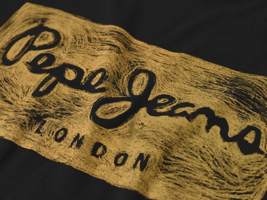 T-shirt Męski PEPE JEANS Oldwive PM508942 Czarny