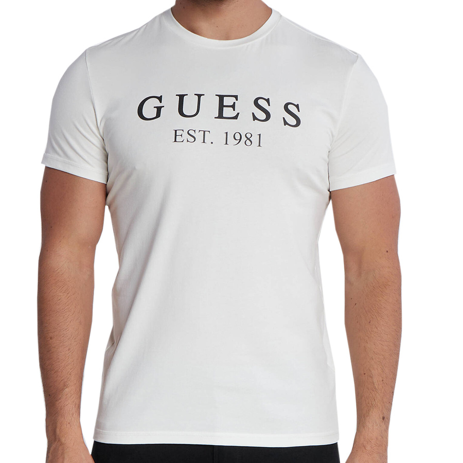 T-Shirt Męski GUESS Logo U3BI22 K6YW0 Biały