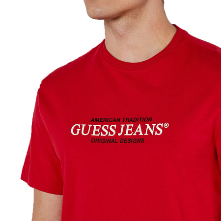 T-shirt Męski GUESS Jeans M4YI42 K8FQ4 Czerwony