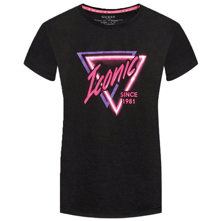 T-shirt Damski GUESS Logo W2RI14 K9RV0 Czarny