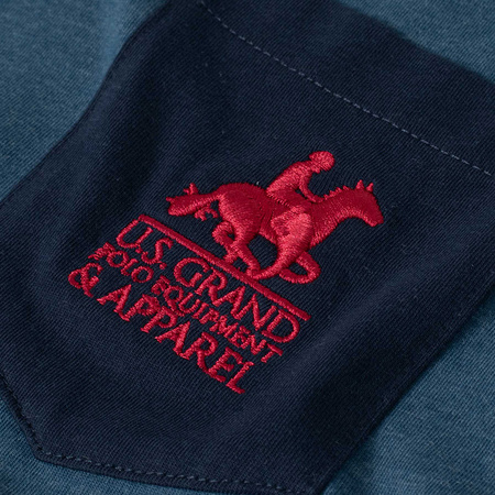Bluzka Męska U.S. GRAND POLO EQUIPMENT & APPAREL Granatowa