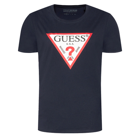 T-Shirt Meski GUESS Orginal M1RI71 I3Z11 Granatowy