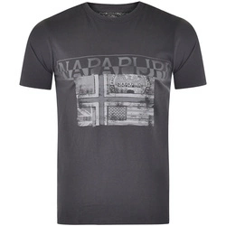 T-Shirt Męski NAPAPIJRI  N0YHCWBC2 Szary
