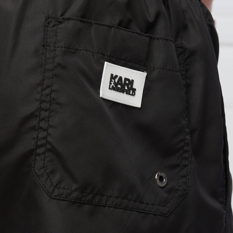 Szorty Kąpielowe KARL LAGERFELD KL22MBS08 Czarny