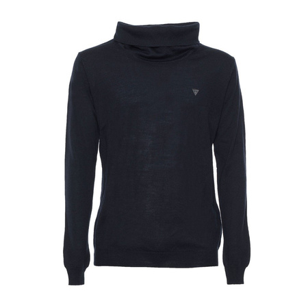 Męski Sweter Golf GUESS Logo M53R26 Czarny