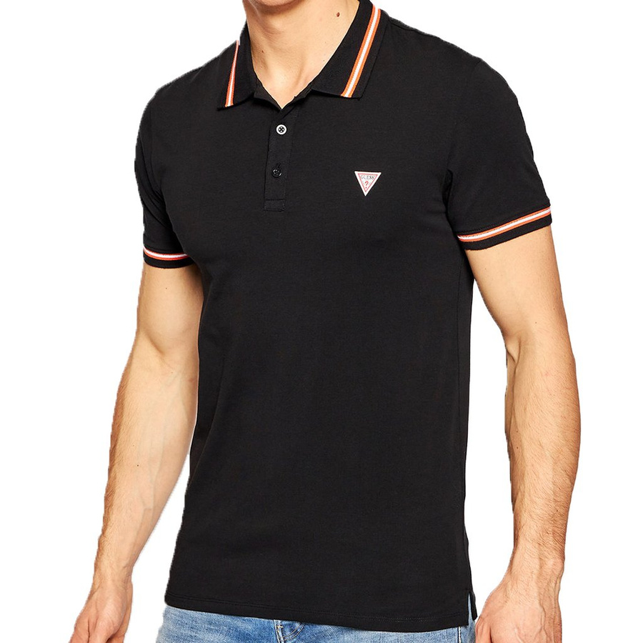 Koszulka Polo Męska Guess M1RP66 J1311 Czarny