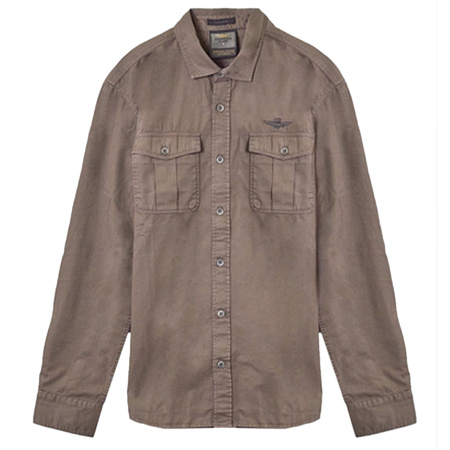 Koszula Męska Aeronautica Militare 242CA1258CT3408 KHAKI