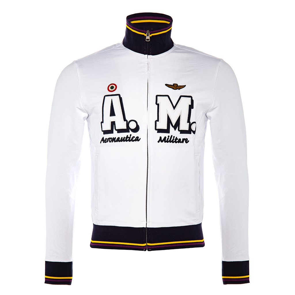 BLUZA MĘSKA AERONAUTICA MILITARE Biała