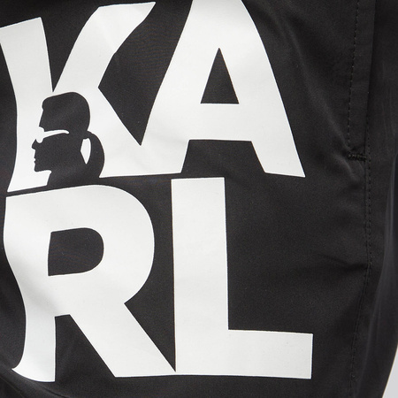 Szorty Kąpielowe KARL LAGERFELD KL22MBS08 Czarny