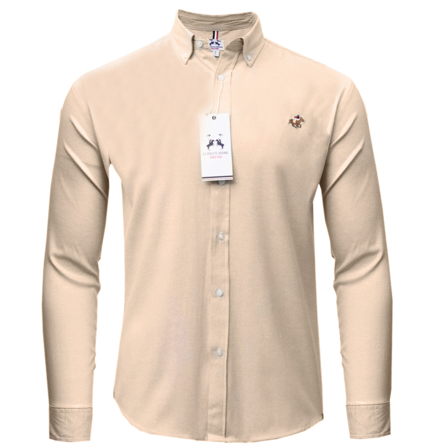 Koszula Męska U.S Polo Athletic 88896 Beżowa