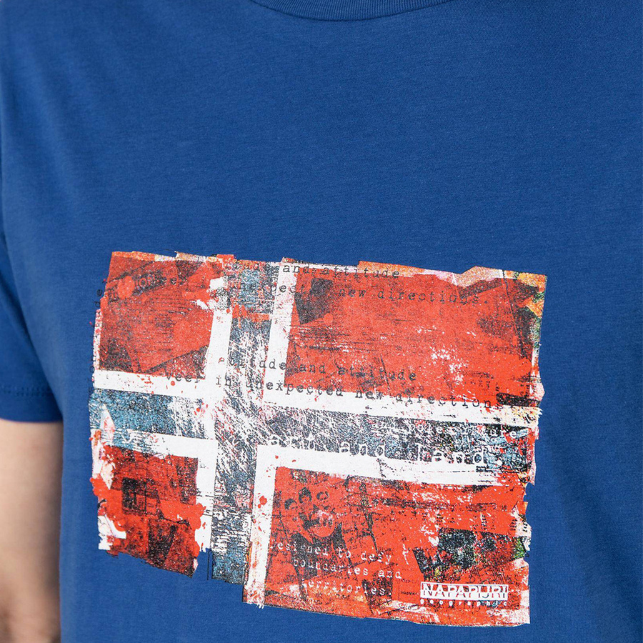 T-shirt NAPAPIJRI Regular Fit N0YIJ4 Niebieski