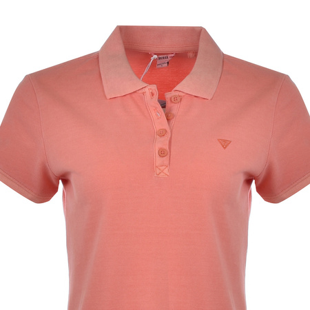 Polo GUESS Logo Pique W1YP38 RAQS0 Slim Fit