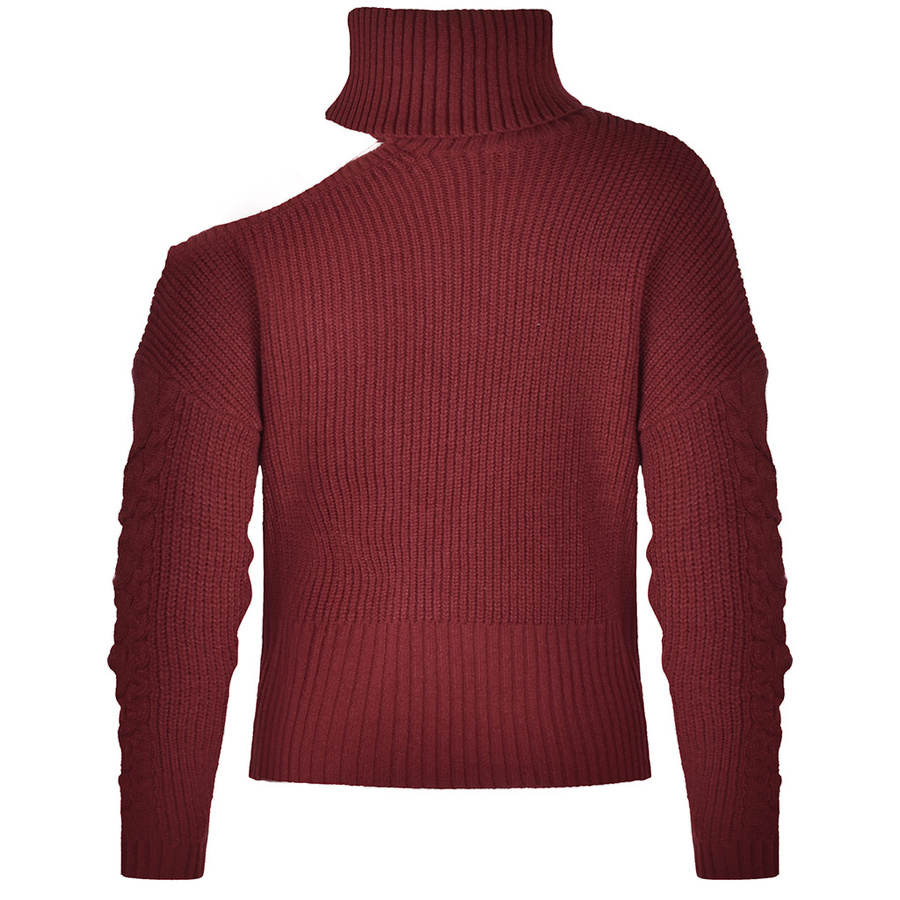 Sweter Golf Damski GUESS Gali Q1BR12 Z1S00 Bordowy