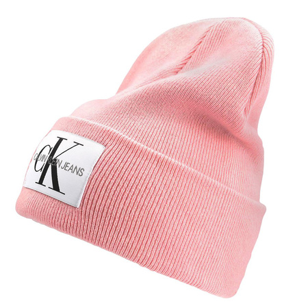 Czapka CALVIN KLEIN JEANS Beanie K60K604780 Różowa