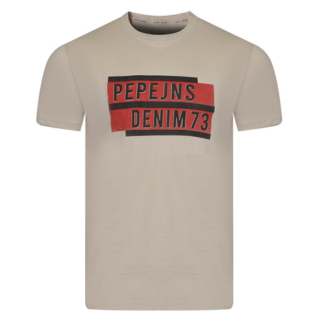 T-shirt Męski PEPE JEANS Oldwive PM508942 Beżowy