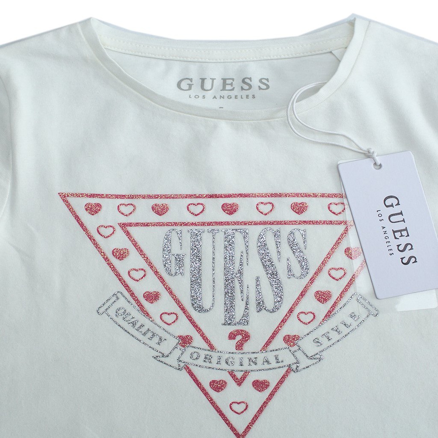 Bluzka Dziecieca GUESS J1YI01 K6YW1 Biala