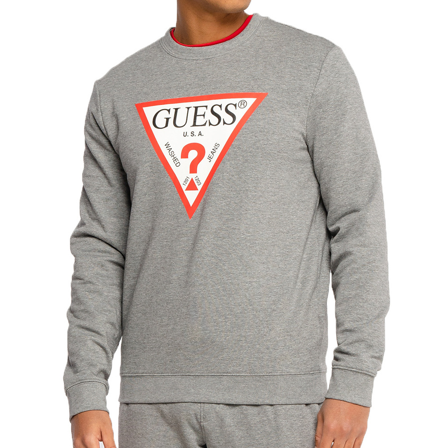 Bluza Męska GUESS M0BQ37 K7ON1 Slim Fit Szara