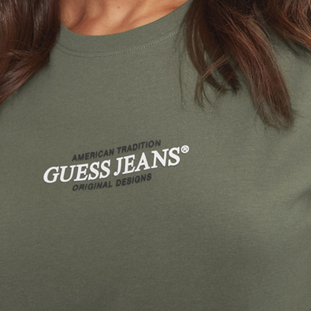 T-shirt Damski GUESS W4YI03 J1314 Khaki