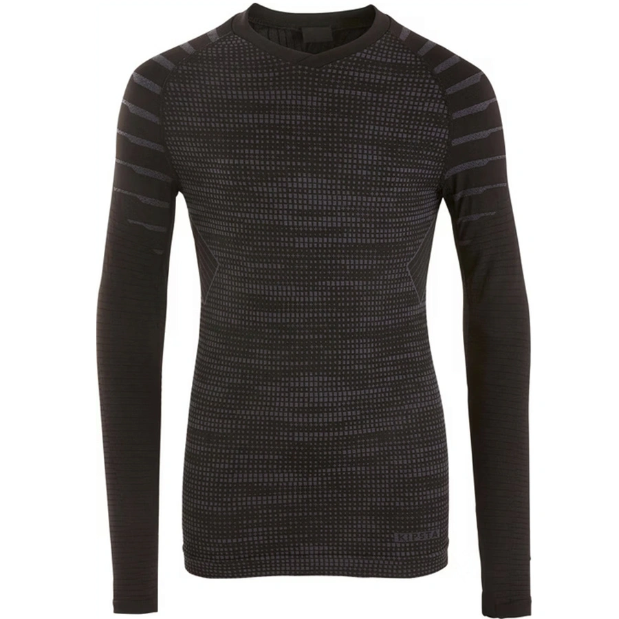 Dziecięca Koszulka Termoaktywna KIPSTA Czarna