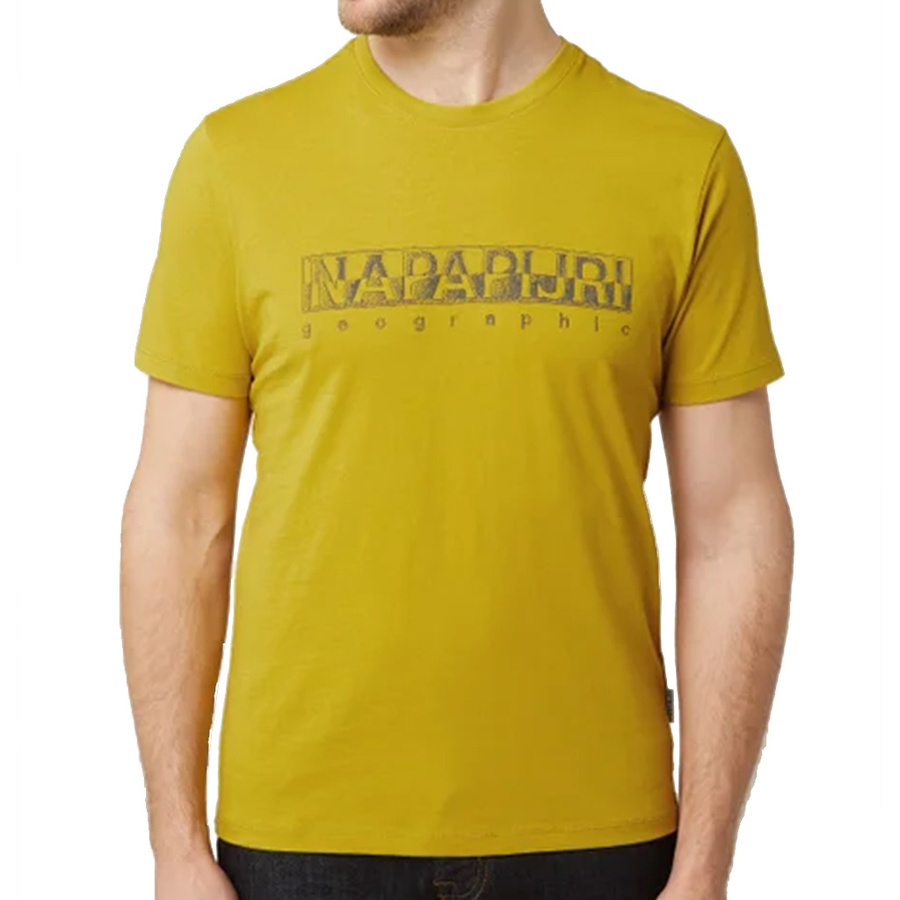 T-shirt Męski NAPAPIJRI NP0A4F9O Limonkowy