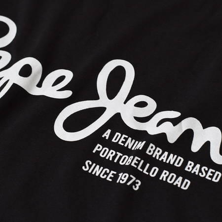 T-shirt Męski PEPE JEANS Oldwive PM508942 Czarny