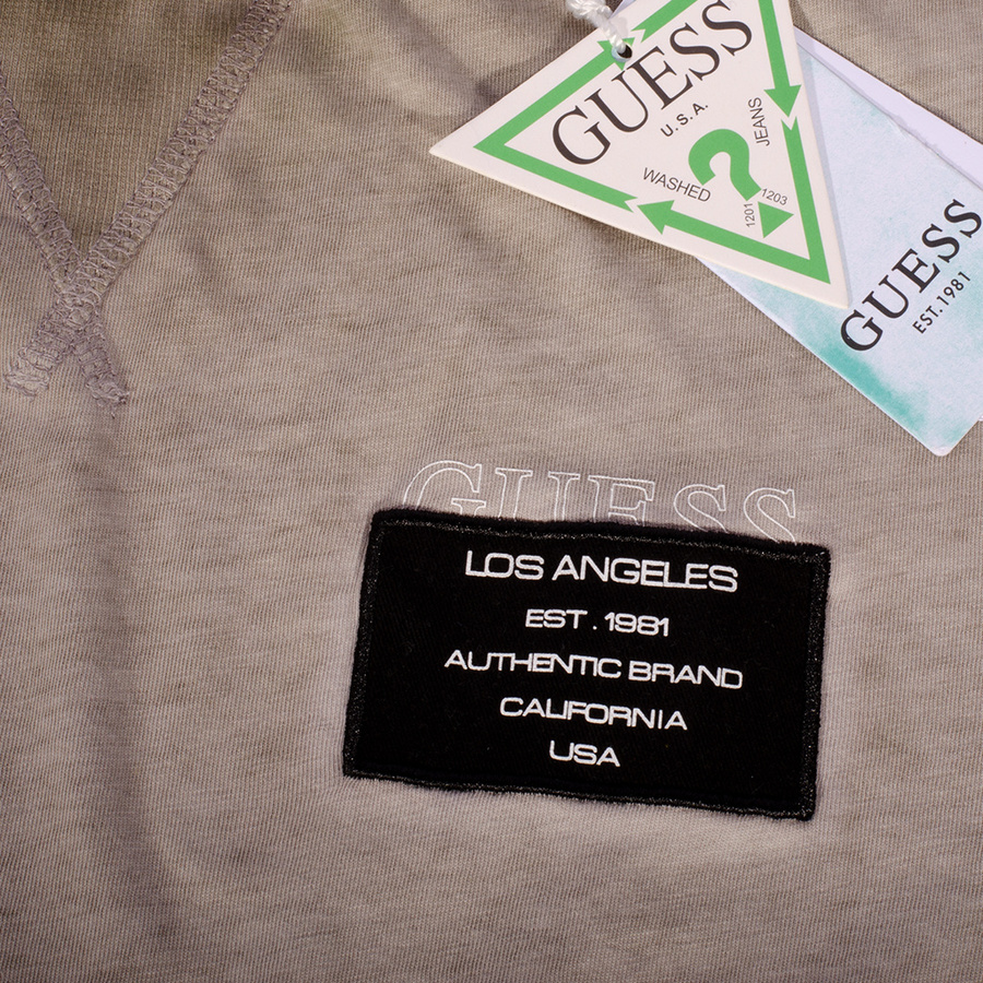 T-Shirt Męski GUESS X3GI08 KAK90 Zielony